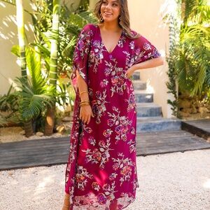cheap maxi dresses and skirts Women's Emilia Maxi Dress | Color: Pacific Gingham